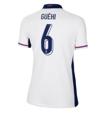 England Marc Guehi #6 Replica Home Stadium Shirt for Women Euro 2024 Short Sleeve